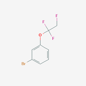 molecular formula C8H6BrF3O B13507277 1-Bromo-3-(1,1,2-trifluoroethoxy)benzene 