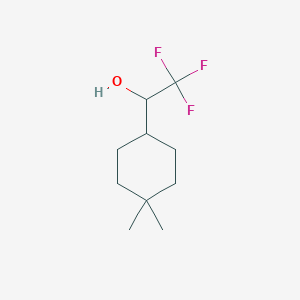 molecular formula C10H17F3O B13507360 1-(4,4-Dimethylcyclohexyl)-2,2,2-trifluoroethan-1-ol 