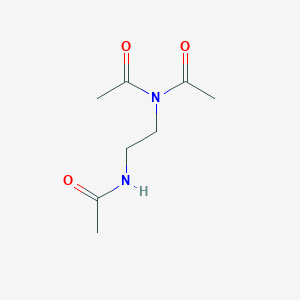 molecular formula C8H14N2O3 B135074 Acetamide, N-acetyl-N-[2-(acetylamino)ethyl]- CAS No. 137706-80-0