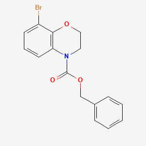 molecular formula C16H14BrNO3 B13507408 Benzyl 8-bromo-2H-benzo[b][1,4]oxazine-4(3H)-carboxylate 