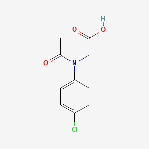 molecular formula C10H10ClNO3 B13507411 [Acetyl-(4-chloro-phenyl)-amino]-acetic acid 