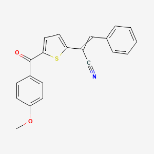 2-[5-(4-Methoxybenzoyl)-2-thienyl]-3-phenylacrylonitrile
