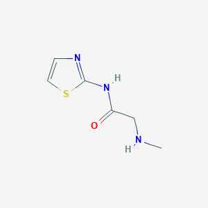 molecular formula C6H9N3OS B13507466 Acetamide, 2-(methylamino)-N-2-thiazolyl- CAS No. 59807-08-8