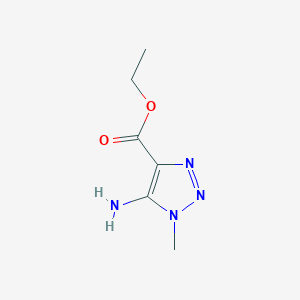 molecular formula C6H10N4O2 B13507475 ethyl 5-amino-1-methyl-1H-1,2,3-triazole-4-carboxylate CAS No. 1082685-60-6