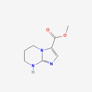 molecular formula C8H11N3O2 B13507517 methyl5H,6H,7H,8H-imidazo[1,2-a]pyrimidine-3-carboxylate 