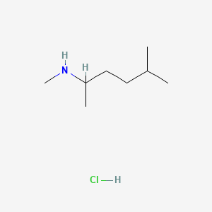 molecular formula C8H20ClN B13507565 Methyl(5-methylhexan-2-yl)amine hydrochloride 