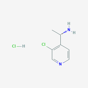molecular formula C7H10Cl2N2 B13507577 (1S)-1-(3-chloropyridin-4-yl)ethan-1-amine hydrochloride 