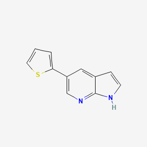 1H-Pyrrolo[2,3-B]pyridine, 5-(2-thienyl)-