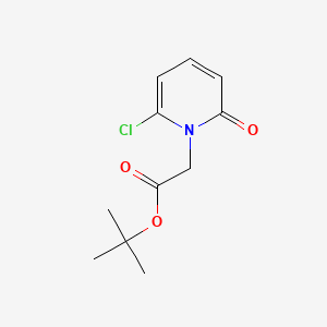 molecular formula C11H14ClNO3 B13507684 Tert-butyl 2-(6-chloro-2-oxo-1,2-dihydropyridin-1-yl)acetate 