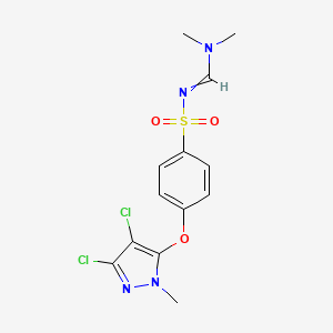 4-[(3,4-dichloro-1-methyl-1H-pyrazol-5-yl)oxy]-N-[(dimethylamino)methylene]benzenesulfonamide