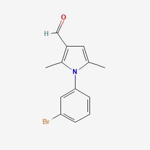 1-(3-bromophenyl)-2,5-dimethyl-1H-pyrrole-3-carbaldehyde