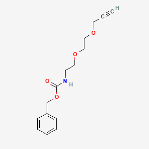 molecular formula C15H19NO4 B13507735 Benzyl (2-(2-(prop-2-yn-1-yloxy)ethoxy)ethyl)carbamate 