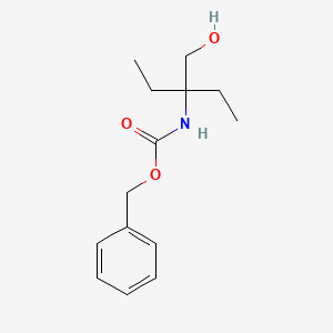 molecular formula C14H21NO3 B13507813 Benzyl (3-(hydroxymethyl)pentan-3-yl)carbamate 