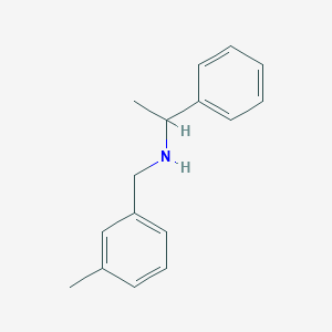 molecular formula C16H19N B1350785 (3-Methylbenzyl)(1-phenylethyl)amine CAS No. 356530-62-6