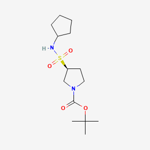 molecular formula C14H26N2O4S B13507873 tert-butyl (3S)-3-(cyclopentylsulfamoyl)pyrrolidine-1-carboxylate 