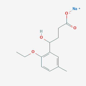 molecular formula C13H17NaO4 B13507894 Sodium 4-(2-ethoxy-5-methylphenyl)-4-hydroxybutanoate 
