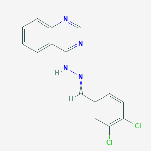 molecular formula C15H10Cl2N4 B1350790 N-[(3,4-dichlorophenyl)methylideneamino]quinazolin-4-amine 