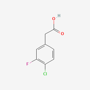 molecular formula C8H6ClFO2 B1350795 4-Chloro-3-fluorophenylacetic acid CAS No. 883500-51-4