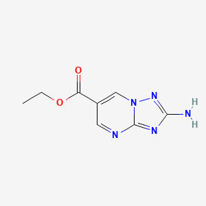 molecular formula C8H9N5O2 B13507957 Ethyl 2-amino-[1,2,4]triazolo[1,5-a]pyrimidine-6-carboxylate 