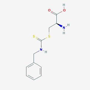 molecular formula C11H14N2O2S2 B013508 S-[N-Benzyl(thiocarbamoyl)]-L-cysteine CAS No. 35446-36-7