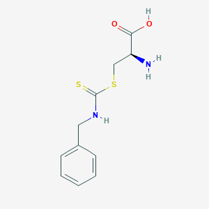 molecular formula C11H14N2O2S2 B013508 S-(N-Benzylthiocarbamoyl)cysteine CAS No. 35446-36-7