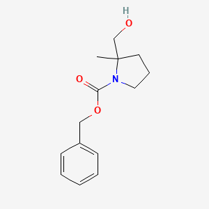 molecular formula C14H19NO3 B13508020 Benzyl 2-(hydroxymethyl)-2-methylpyrrolidine-1-carboxylate 