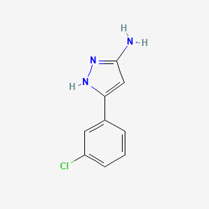 molecular formula C9H8ClN3 B1350807 3-(3-chlorophenyl)-1H-pyrazol-5-amine CAS No. 208519-09-9