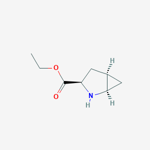 molecular formula C8H13NO2 B13508091 ethyl (1R,3R,5R)-2-azabicyclo[3.1.0]hexane-3-carboxylate 