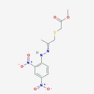 methyl 2-({2-[(Z)-2-(2,4-dinitrophenyl)hydrazono]propyl}sulfanyl)acetate