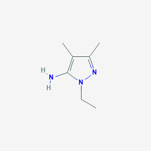 molecular formula C7H13N3 B13508215 1-ethyl-3,4-dimethyl-1H-pyrazol-5-amine 