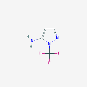 molecular formula C4H4F3N3 B13508219 1-(trifluoromethyl)-1H-pyrazol-5-amine 