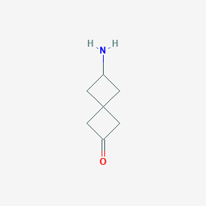 molecular formula C7H11NO B13508244 6-Aminospiro[3.3]heptan-2-one 