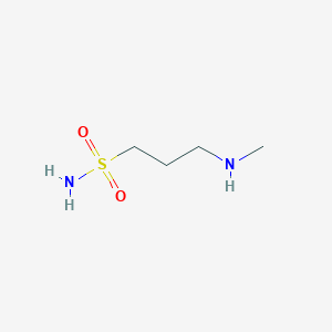 molecular formula C4H12N2O2S B13508257 3-(Methylamino)propane-1-sulfonamide 