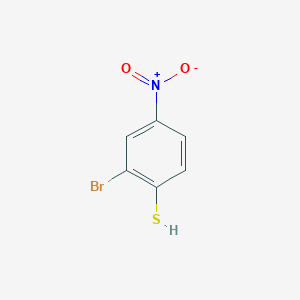molecular formula C6H4BrNO2S B13508358 2-Bromo-4-nitrobenzenethiol 