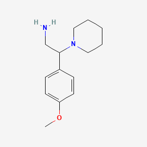 molecular formula C14H22N2O B1350836 2-(4-Methoxyphenyl)-2-piperidin-1-ylethanamine CAS No. 31466-51-0