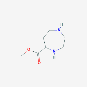 molecular formula C7H14N2O2 B13508363 Methyl 1,4-diazepane-5-carboxylate CAS No. 1219532-47-4