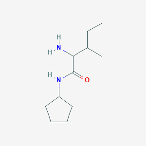 molecular formula C11H22N2O B13508366 N-Cyclopentyl L-isoleucinamide 