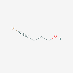 molecular formula C5H7BrO B13508385 5-Bromopent-4-YN-1-OL CAS No. 55501-48-9