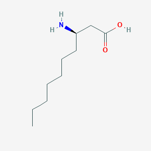 molecular formula C10H21NO2 B13508403 Decanoic acid, 3-amino-, (3R)- CAS No. 162285-09-8