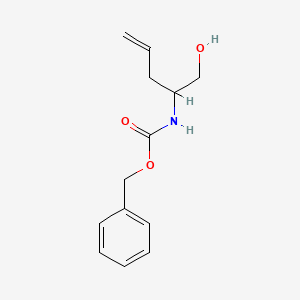 molecular formula C13H17NO3 B13508429 Benzyl (1-hydroxypent-4-en-2-yl)carbamate 