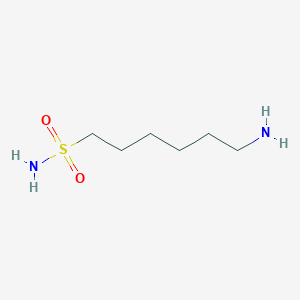 molecular formula C6H16N2O2S B13508430 6-Aminohexane-1-sulfonamide 