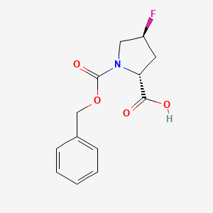 molecular formula C13H14FNO4 B13508437 (2R,4S)-1-((Benzyloxy)carbonyl)-4-fluoropyrrolidine-2-carboxylic acid 