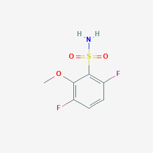 molecular formula C7H7F2NO3S B13508448 3,6-Difluoro-2-methoxybenzenesulfonamide 