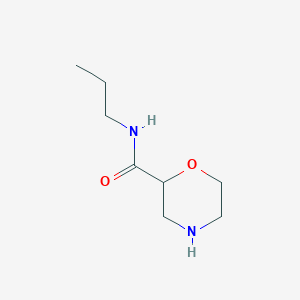 molecular formula C8H16N2O2 B13508466 N-propylmorpholine-2-carboxamide 