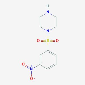 molecular formula C10H13N3O4S B1350861 1-[(3-硝基苯基)磺酰基]哌嗪 CAS No. 89474-78-2