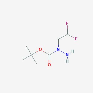 molecular formula C7H14F2N2O2 B13508629 N-(2,2-difluoroethyl)(tert-butoxy)carbohydrazide 