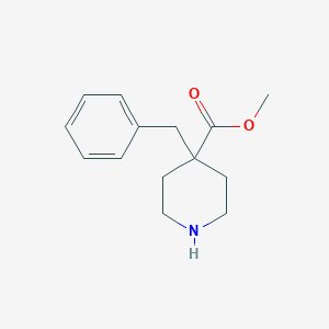 molecular formula C14H19NO2 B13508637 Methyl 4-benzylpiperidine-4-carboxylate 