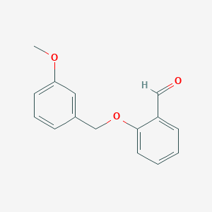 molecular formula C15H14O3 B1350865 2-[(3-Methoxybenzyl)oxy]benzaldehyde CAS No. 350693-45-7