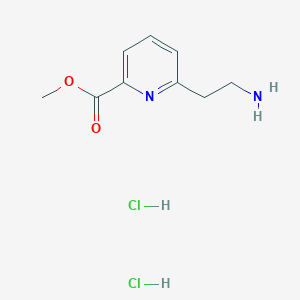 molecular formula C9H14Cl2N2O2 B13508662 Methyl 6-(2-aminoethyl)pyridine-2-carboxylate dihydrochloride 