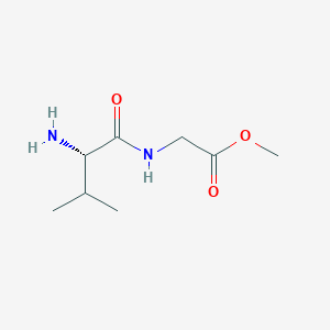 molecular formula C8H16N2O3 B13508740 Methyl L-valylglycinate 